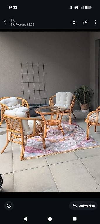 Poltrone: Rattan Lounge Sessel Set – Usato da Altnau venduto da Janajanaa123