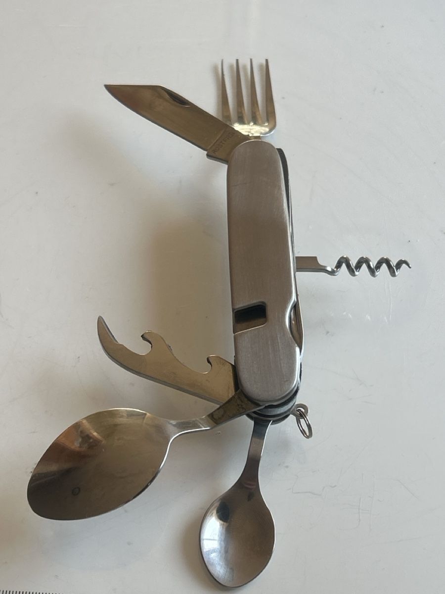 Zubehör: Camping Multitool Rostfrei Stahl Löffel Gabel Messer(S16) – Gebraucht aus Aarau von bro_9zsg