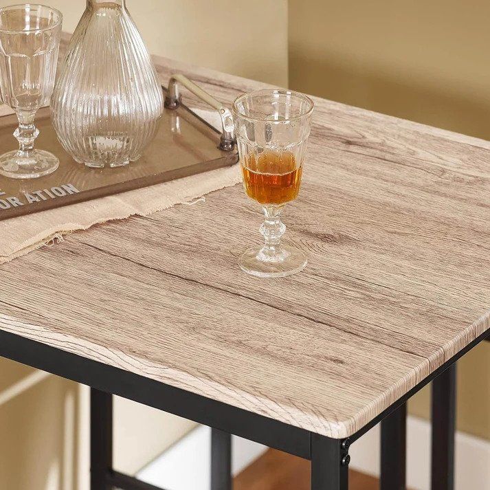 Tischset: Bartisch mit 4 Hockern Bartisch Set Stehtisch 5-teilig Holz – Neu und originalverpackt aus Kreuzlingen von DealBlitz 5