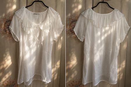 Spezielle Bluse, Weiss, Gr42