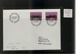 enveloppe FDC 668-669 détaché RARE 180.--