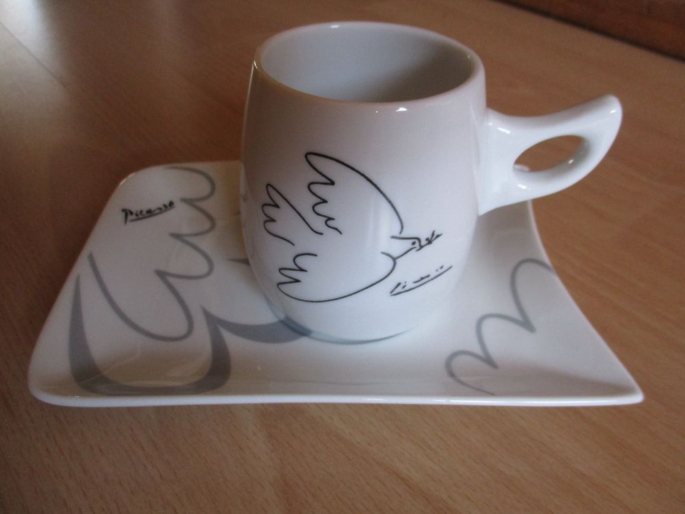 Konitz Tasse 'Picasso – Die Taube Des Friedens' – Aus Hochwertigem Porzellan, Spülmaschinengeeignet, Made In Germany