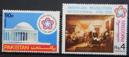 Pakistan Kat. 411-412 ** 1976 200 Jahre USA