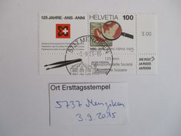 Voll Ort Ersttagsstempel aus 5737 Menziken