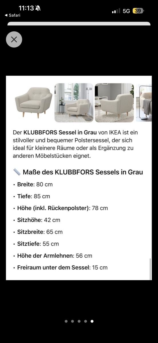Sofas: Ikea Sofa und Sessel – Gebraucht aus Zürich von Anerol 2