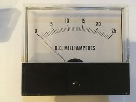 Drehspulinstrument 0-25mA DC