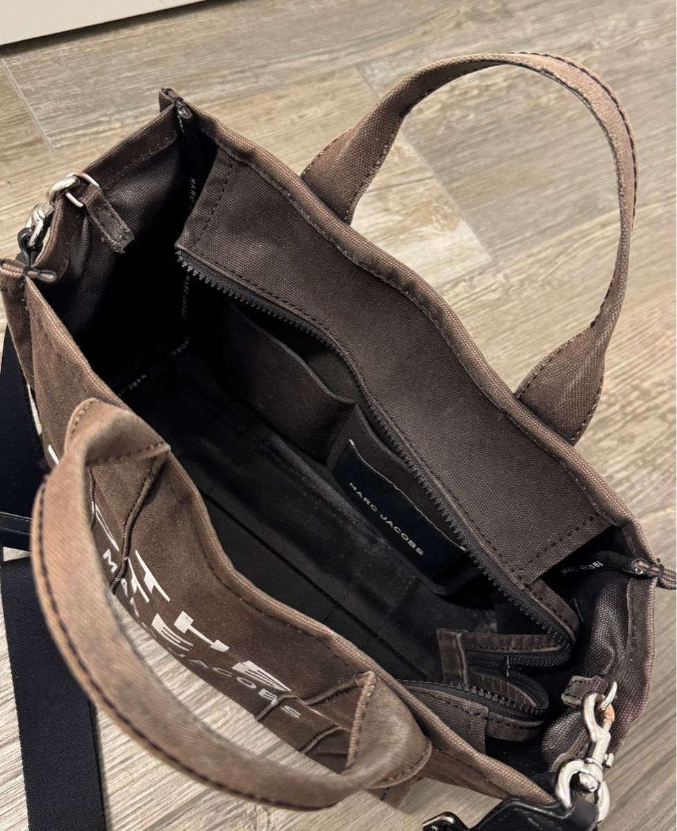 Marc Jacobs Borse da donna: Marc Jacobs "The Tote Bag" Canvas Tote Braun - Medium/ Small – Usato da Tann venduto da pet_btt2 2