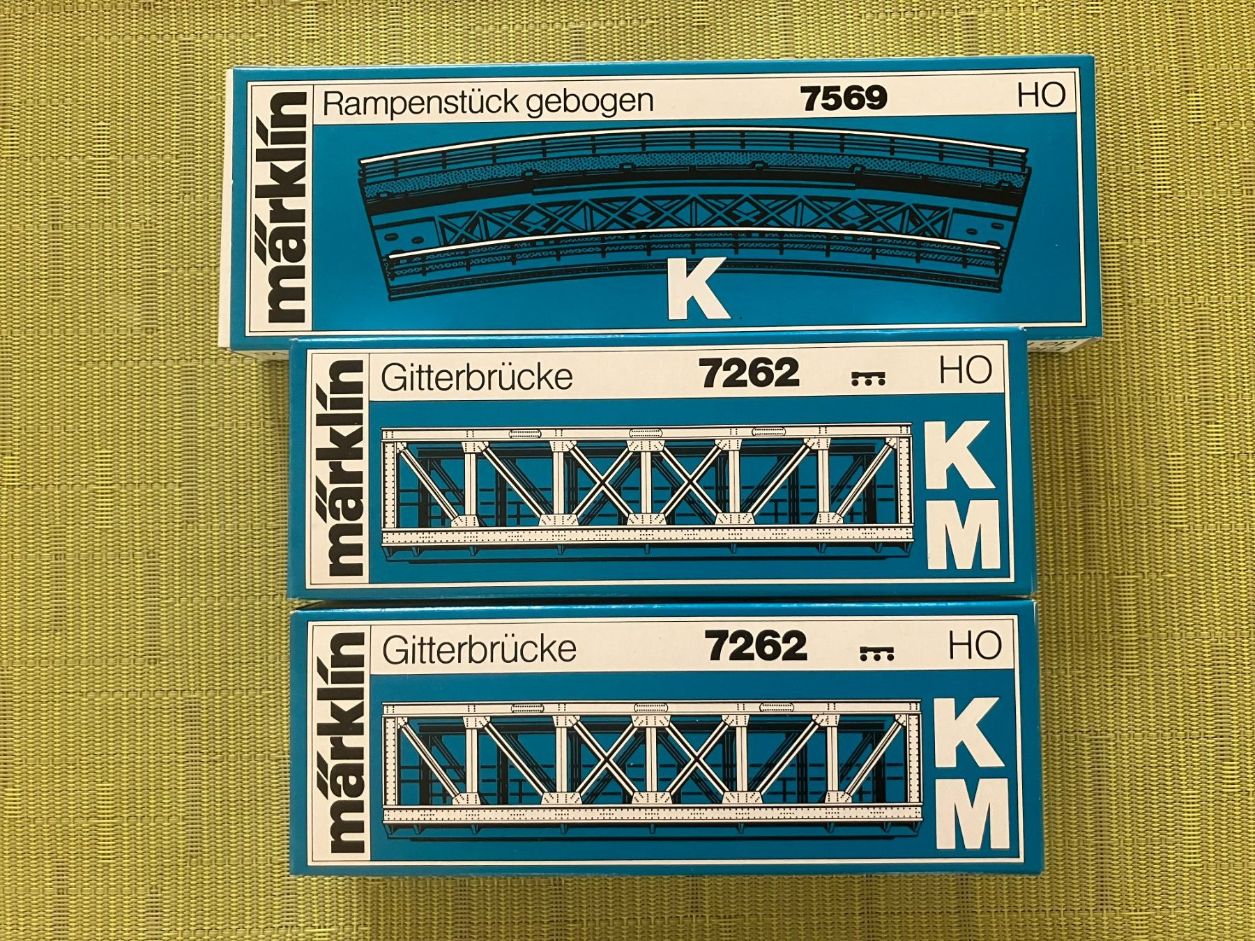 Märklin Modellini di ferrovie: Märklin H0 Gitterbrücke 7262 – Nuovo e nell'imballaggio originale da Stans venduto da Masterclass