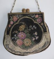 Entzückende Abendtasche mit Petit Point-Stickerei, Anfang de