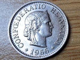 10 Rappen 1966 - fast unzirkuliert!