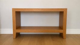 Console design Paul Yanacopoulos  Chêne clair  130 × 35 cm
