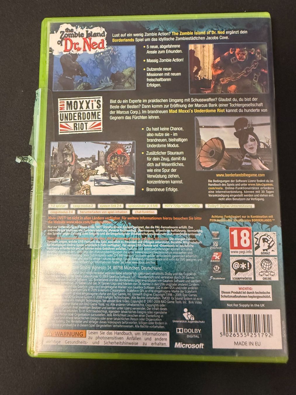 Microsoft Giochi: Borderlands Add-on Doppelpack - Xbox 360 – Usato da Pont-de-la-Morge venduto da Darfal 2