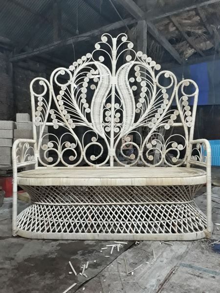 Divani: Sofa Rattan Outdoor Couch Gartensofa Sitzmöbel Loungemöbel – Nuovo e nell'imballaggio originale da Daisendorf venduto da Wohn-Kult 3