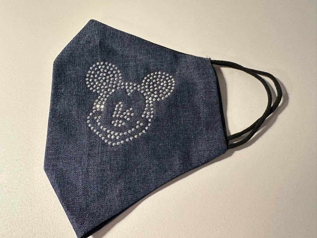Protezione per viso e udito: Stoff Maske - Micky Maus - Jeans Stoff - NEU – Nuovo (secondo la descrizione) da Dübendorf venduto da san_tt6m 1