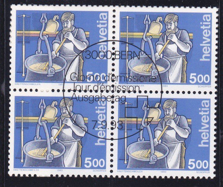 Alle Briefmarken: ET Mensch und Beruf 1989-1994 – Neu (gemäss Beschreibung) aus Schliern b. Köniz von joni20 6