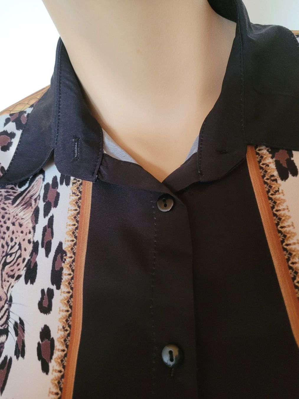 Camicette: Bluse Leopard   Langarm Gr. S – Nuovo e nell'imballaggio originale da SCHÜBELBACH venduto da CoKaHa 2