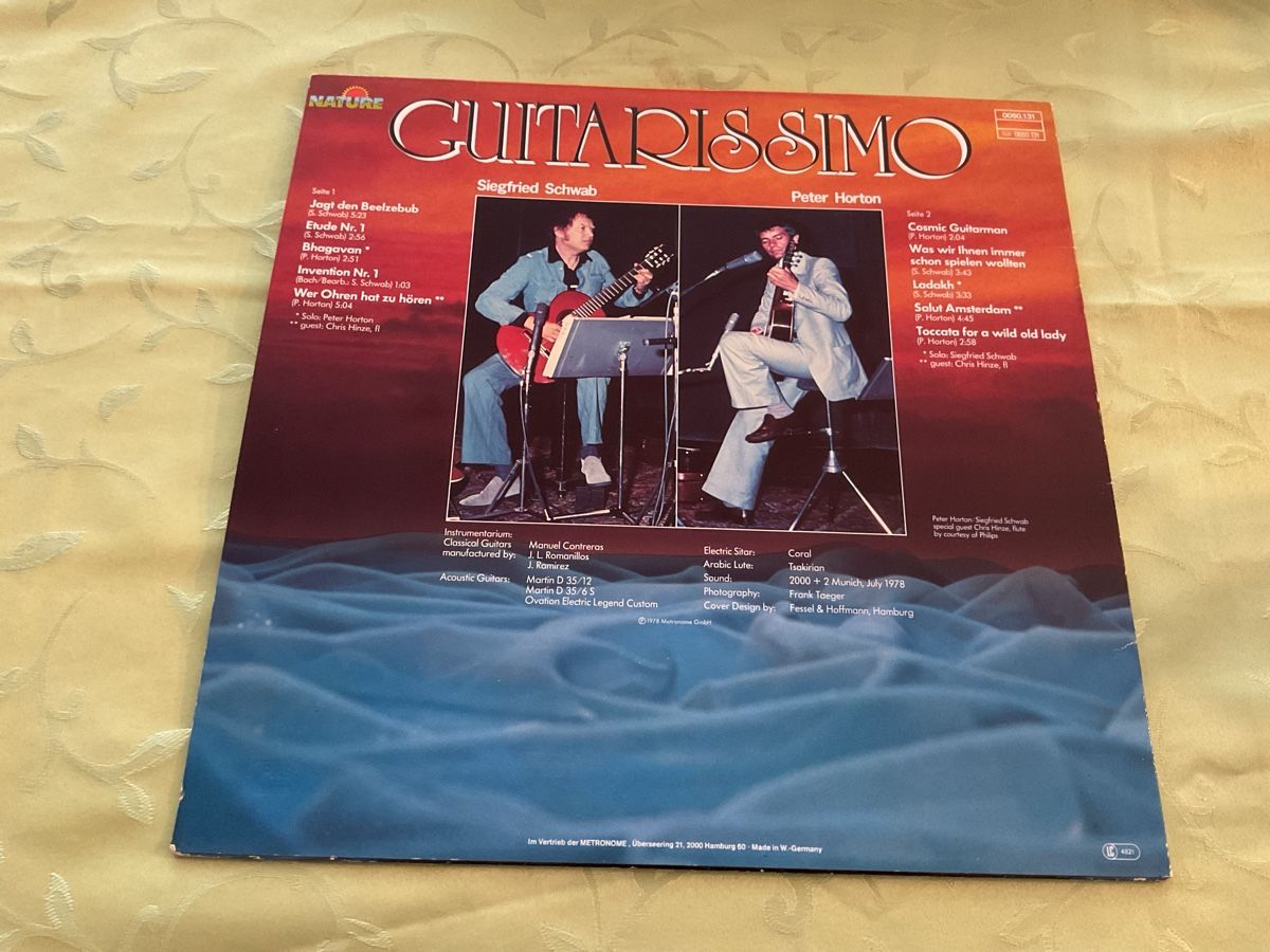 Dischi in vinile: LP Guitarrissimo Peter Horton Siegfried Schwab 1978 – Usato da Steinach venduto da Quarkie 1