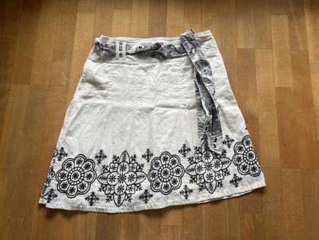 Esprit Rock knielang, Gr. 36, Leinen Baumwolle,