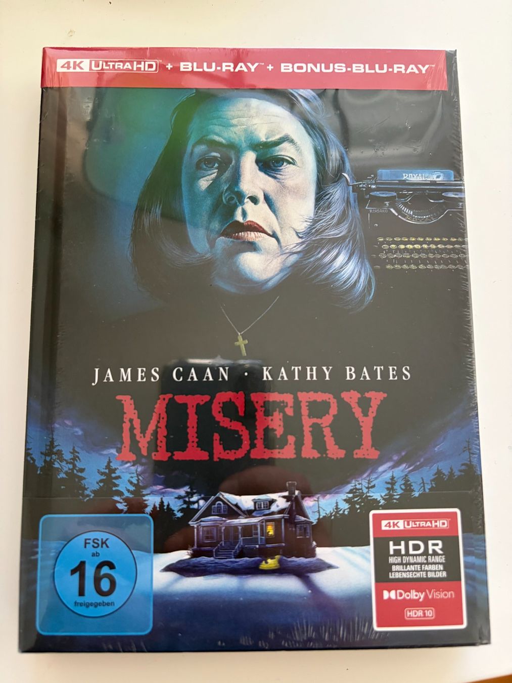 Tutti i DVDs: MISERY - Mediabook 4k Ultra HD + Blu Ray – Nuovo e nell'imballaggio originale da Luzern venduto da cole.trickle