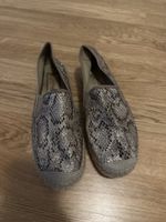 Glitzer Espadrilles Gr. 36 - Sommer Schuhe Plateau Look