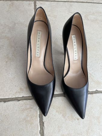 Pura Lopez Noires en cuir T.39