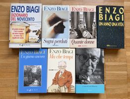 7 Bücher Enzo Biagi diverse Titel guter Zustand Italienisch