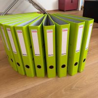 Ordner Aktenordner Biella 11 Stk. Giftgrün gebraucht