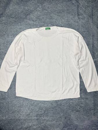 United Colors of Benetton Pullover, Gr. L, Weiss 