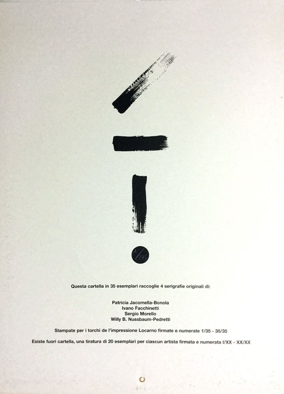 Grafica & Litografie: P. Jacomella, S. Morello etc. Mappe 1996 – Nuovo (secondo la descrizione) da grenchen venduto da Belarte 3