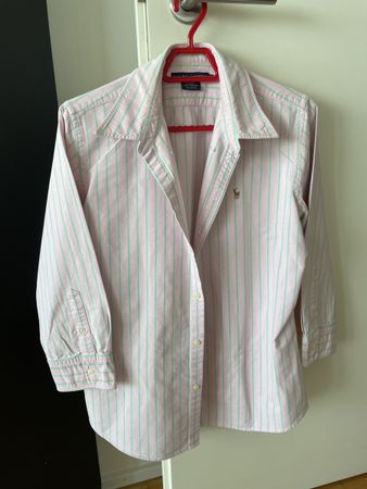 Ralph Lauren striped shirt size 12 slim fit pink