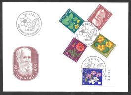 FDC Pro Juventute Serie 1959 J178 - J182 ET Bern 1.12.1959