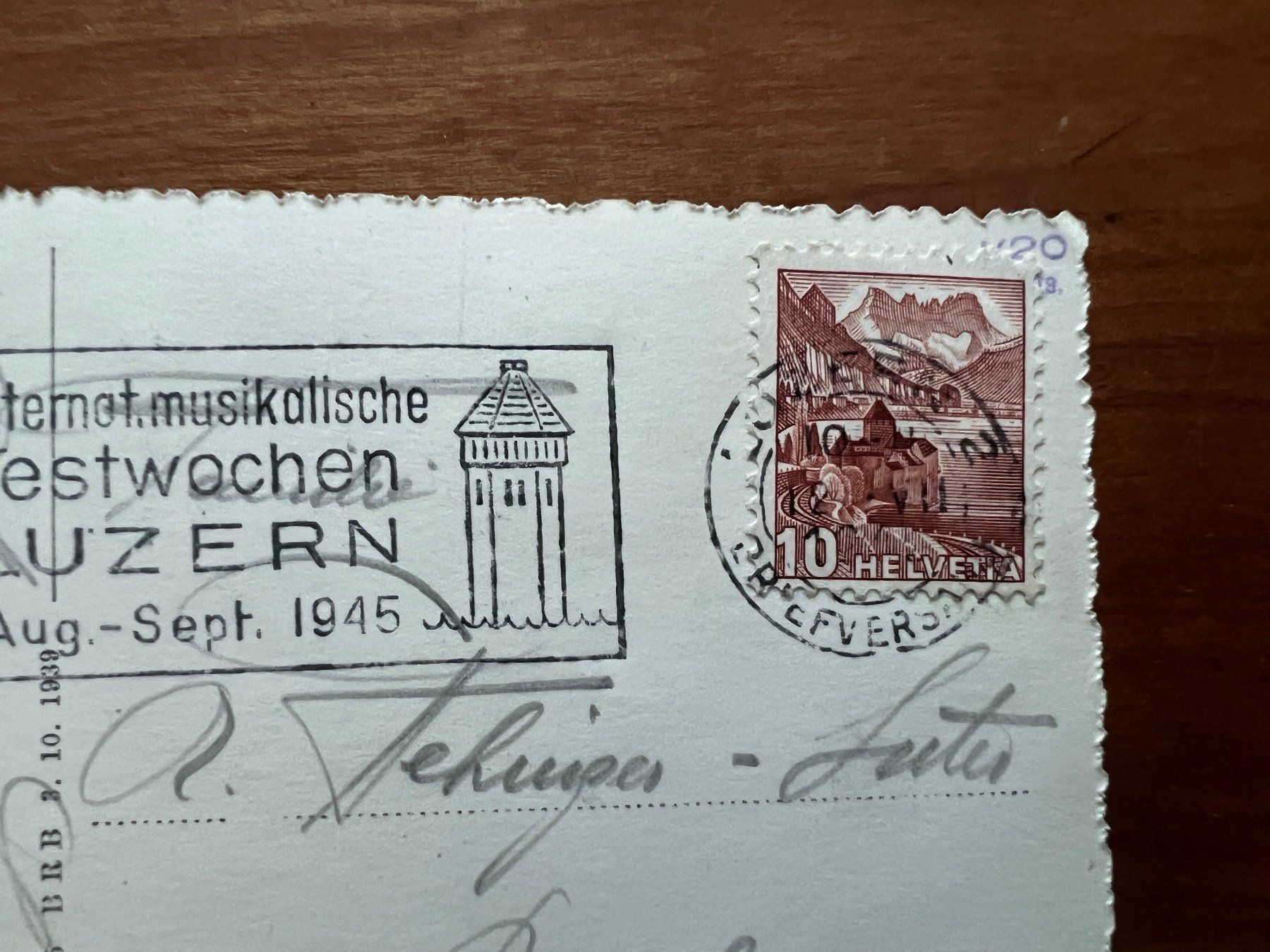Cartoline postali: AK  1945 Luzern  (G2757) – Usato da Hinwil venduto da Sidi4 1