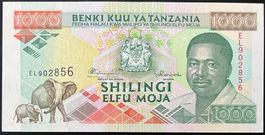Tanzania 1000 Shilingi (1993) - non circ./unz