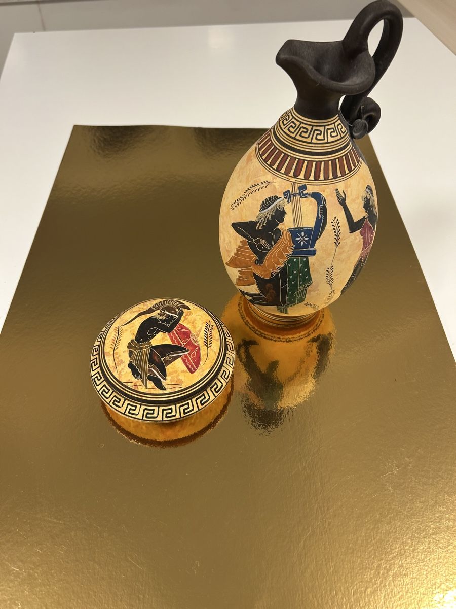 Tutte le decorazioni: Vase et ravier grecque copie officielle – Usato da Crissier venduto da AtelierDeuxSantos