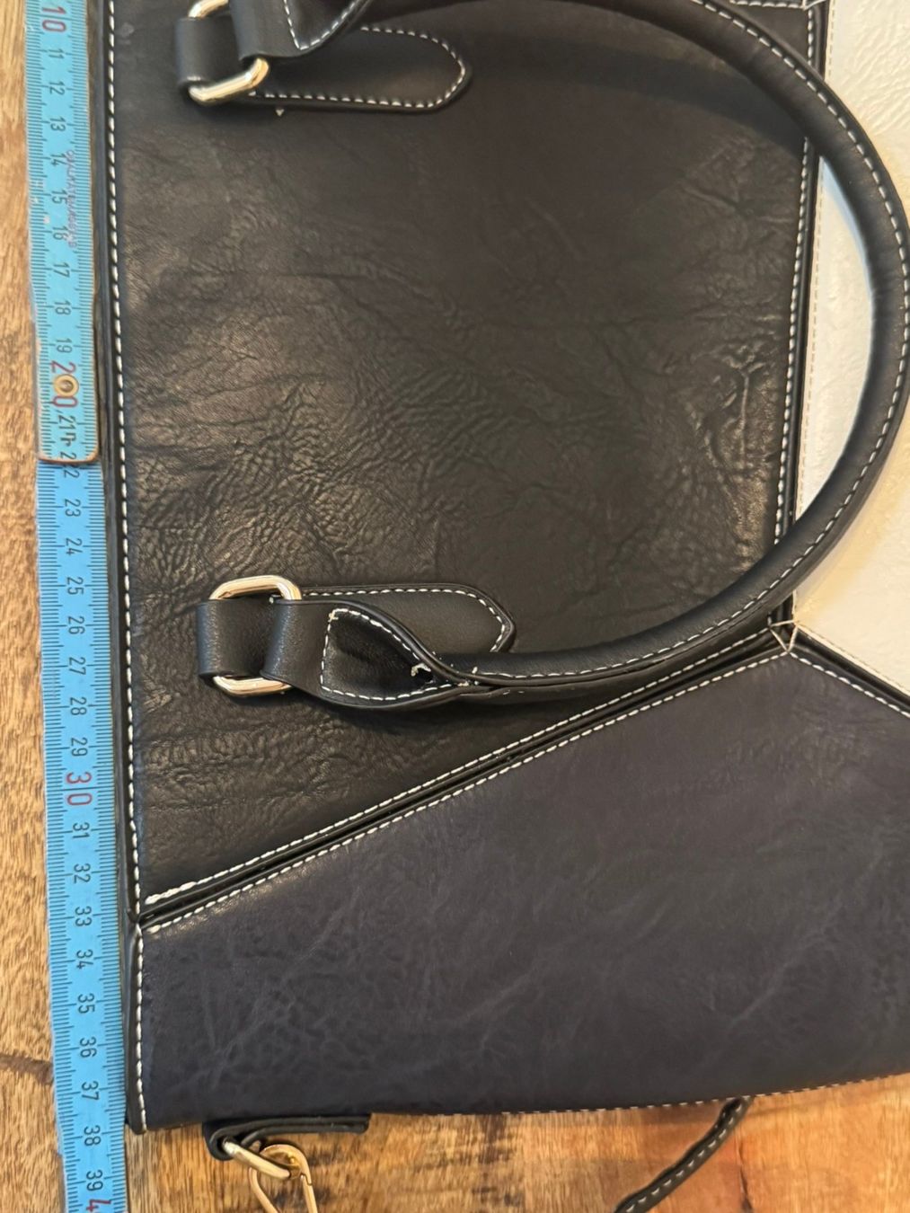 Borse da donna: Schicke echte Leder Handtasche in Blockfarben - NEU! – Nuovo (secondo la descrizione) da Uhwiesen venduto da mic_kd6g 6