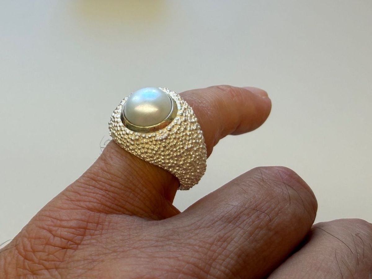 Bagues: Ring mit Perle 925 Silber Grösse 58 – D'occasion à St. Gallen par galluswatches 4