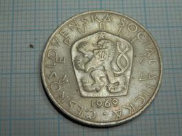 Tschechoslowakei 5 Kronen, 1969