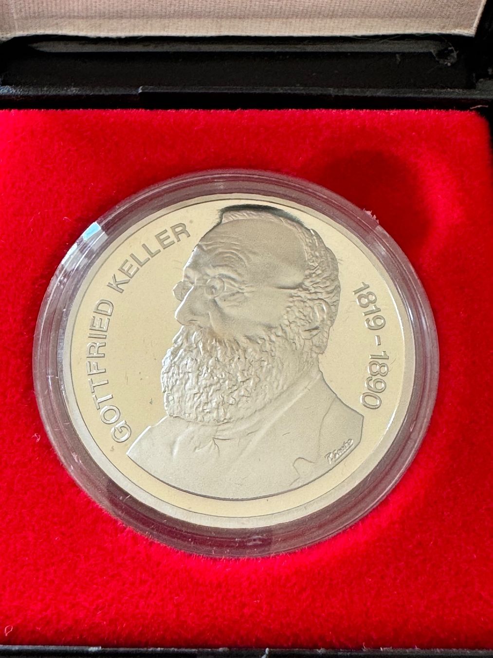 Tutti le monete: 5 Franken Gottfried Keller 1990 PP – Usato da Meilen venduto da coins4sale