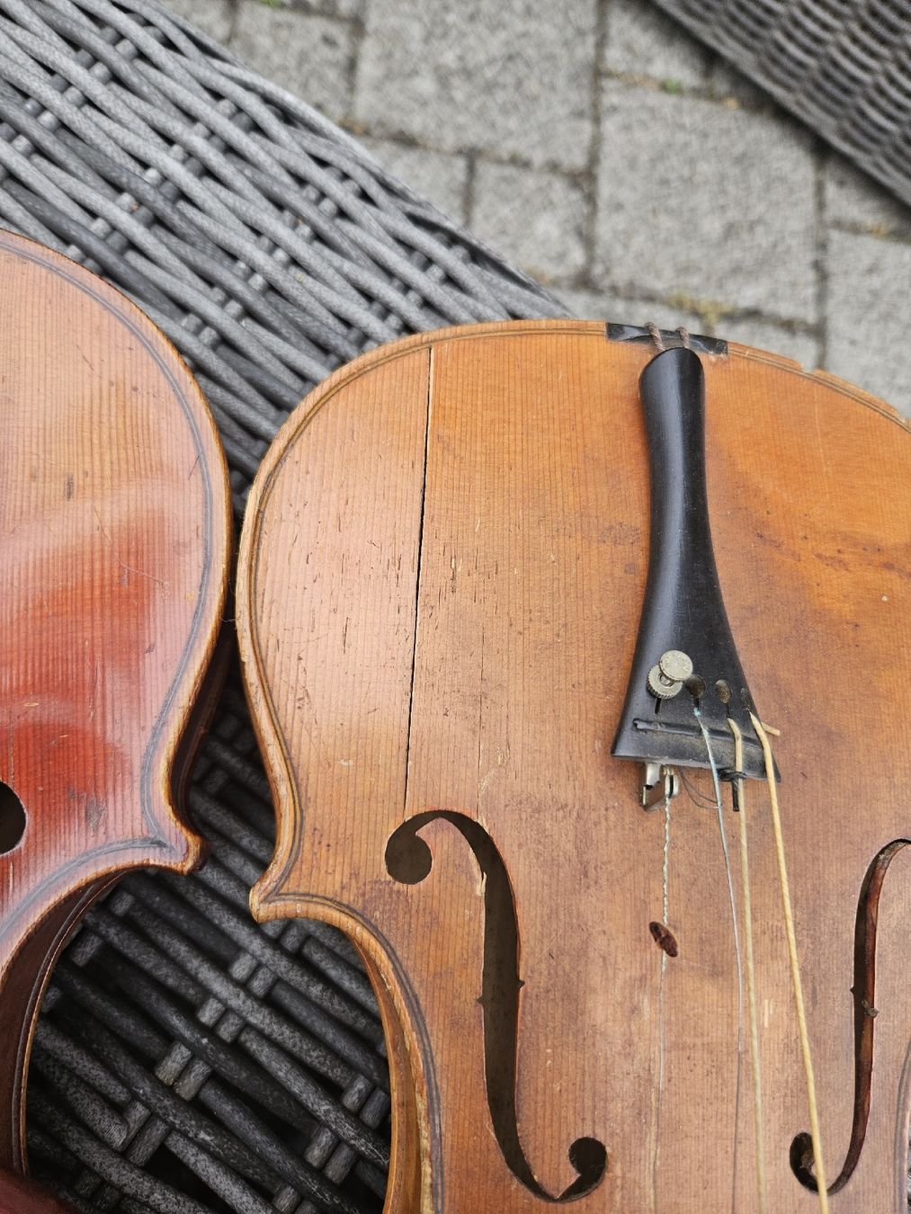 Strumenti musicali: 2 Alte Violine zum Restaurieren – Usato da Rickenbach b. Wil venduto da nic_8ljr 1