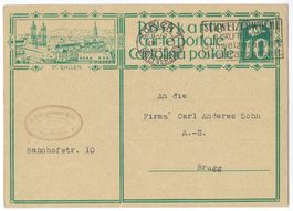 1928 Bildpostkarte Nr. 115-015 Bild ST. GALLEN, gest. Zürich