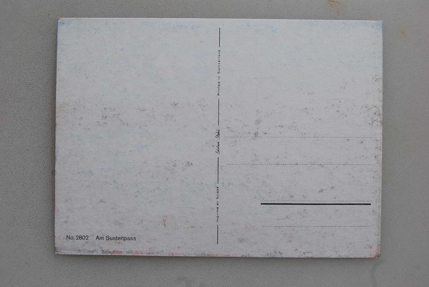 Cartoline postali: AK Am Sustenpass – Usato da Rüfenacht BE venduto da Toro06 1