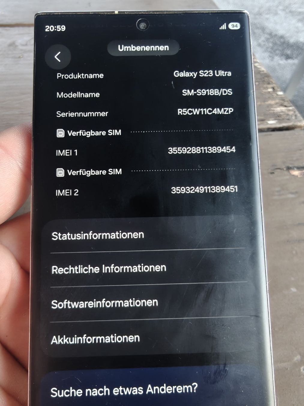 Samsung Portables: Samsung Galaxy S 23 Ultra  – D'occasion à Mettlen par Balthasar94 6