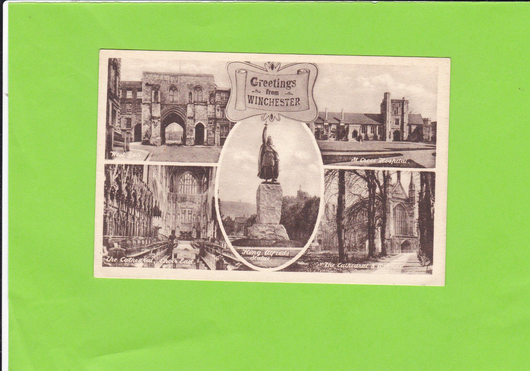 Ansichtskarten: Greetings from Winchester – Gebraucht aus St. Peterzell von neckertal