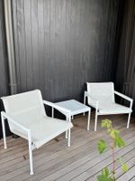 Design-Set: 2 Schultz Lounge Chairs + Beistelltisch – Knoll
