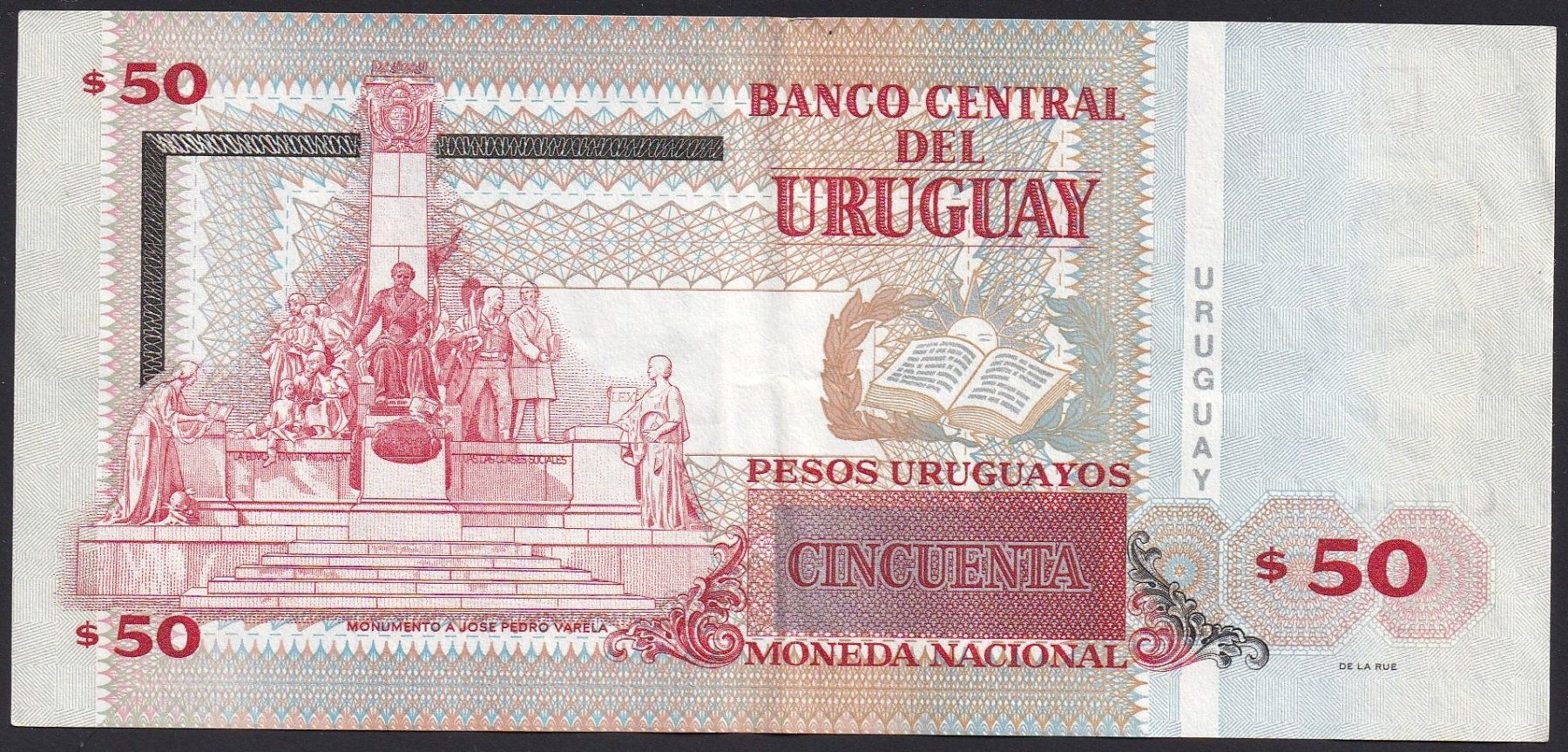 Banconote: Uruguay 50 Pesos 2011 – Usato da Brugg AG venduto da banknoten_muesli 1
