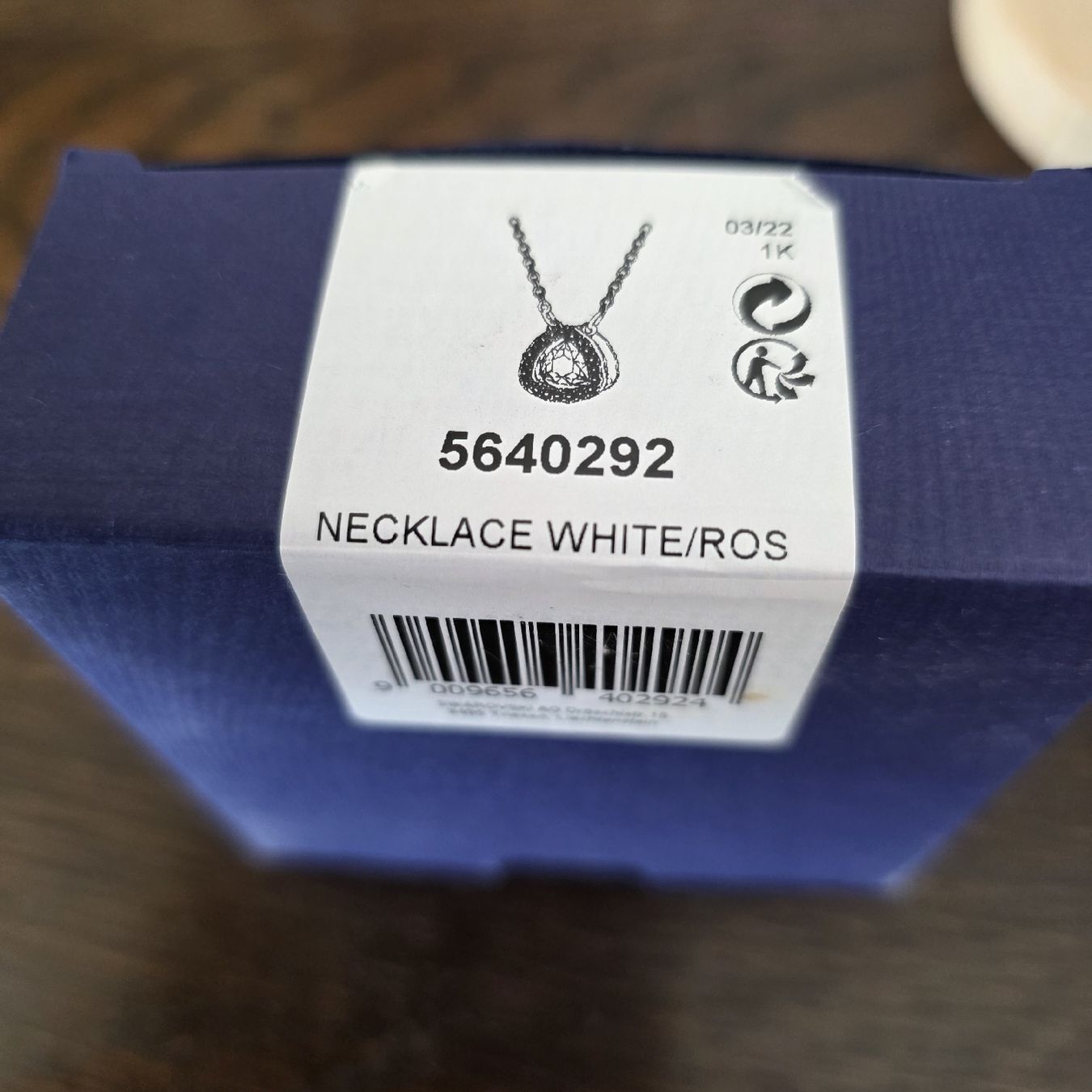 Swarovski Catenine: Swarovski Halskette Weiss/Rosé – Usato da Rheinsulz venduto da Gilea 5