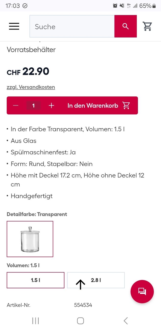Gläser: Vorratsdose Vorratsglas Leonardo Glas transparent – Neu (gemäss Beschreibung) aus Zürich von mel_nj78 4