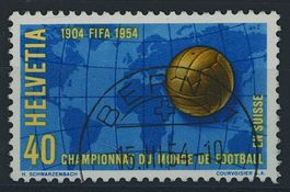 1954 - Fussball WM - Abart • Atlantis - Ersttag Stempel ET