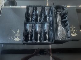 LOT LUXE CRISTAL BACCARAT - Neuf - 6 Verres + Carafe + Seau