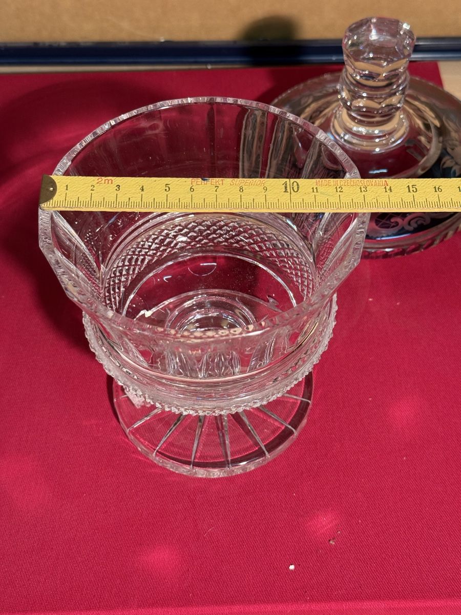 Zuccheriere: ANTIQUE BOHEMIAN RUBY CANDY DISH Bonbonniere – Usato da Lausanne venduto da vas_mbk2 8